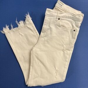 Zara white denim size 6